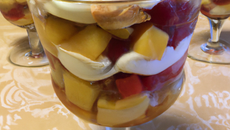 Trifle multi-fruits - spéculoos et crème de marrons