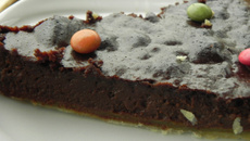 Tarte au chocolat et aux smarties