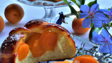 Brioche aux abricots