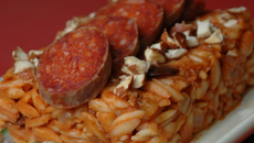Risonitto tomate, cacahuète et chorizo