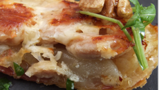 Tatin de boudin blanc au maroilles