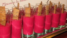 Mousse à la betterave et vinaigre balsamique