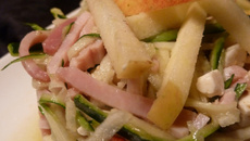 Timbale de courgettes crues