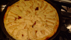 Tarte gourmande poire-choco-amande sans œuf