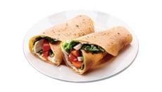 Wrap de poulet et salade