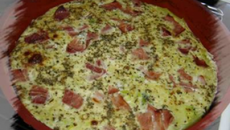 Clafoutis jambon courgettes au basilic