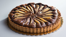 Tarte chocolat-poires