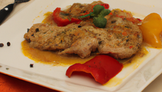 Escalopes de veau aux poivrons