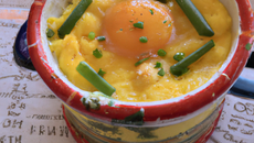 Œuf cocotte printanier