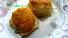 Chaud-froid de mozzarella frite
