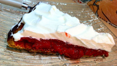 Tarte framboises crème fouettée