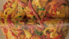 Poulet sauté aux poivrons