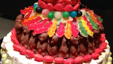 Pièce montée de bonbons