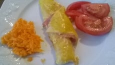 Croissants au fromage et au jambon