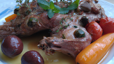 Le lapin à la niçoise