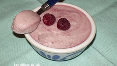 Mousse chocolat blanc et framboises