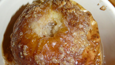 Pommes cuites à la crème de marron