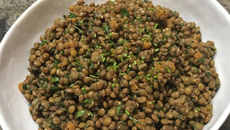 Salade de lentilles aux herbes fraîches
