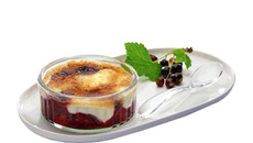 Crème brûlée aux fruits frais