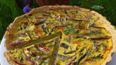 Quiche estivale aux légumes du jardin