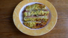 Gratin de courgettes et jambon de pays avec une pincée de muscade