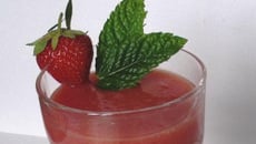 Smoothie fraise pastèque et melon