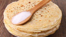 Crêpes sans gluten et sans lactose au lait d'amande et farine de riz