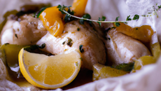 Poulet citrons confits en papillote