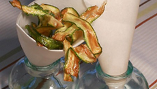 Chips d'asperges salées et sucrées