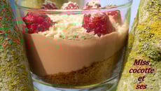 Trifle au philadelphia milka, framboises et spéculoos