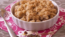 Crumble de poires et coings aux flocons d'avoine