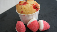 Muffins aux fraises tagada classiques