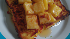Pain perdu à l'ananas