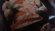 Gratin de mangues et de litchis