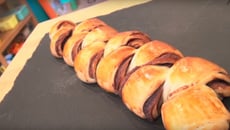 Brioche roulée inversée au chocolat