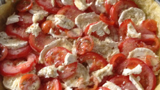 Tarte tomate mozzarella maison