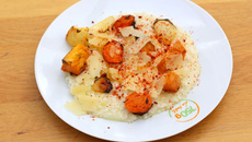 Risotto aux légumes d’automne rôtis