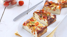 Clafoutis aux bâtonnets Saveur Coraya et tomates cerise