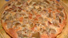 Tarte à la rhubarbe aux notes de vanille