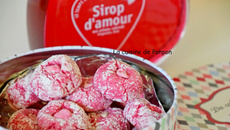 Amaretti à la rose et sirop d'amour