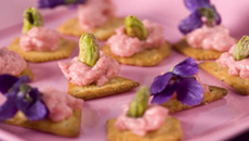 Crackers au tarama de printemps