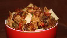 Sauté de porc caramélisé façon Pad Thai