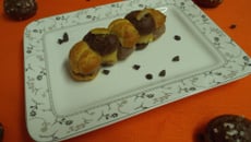 L'éclair 'Zébré Choco-Orange'