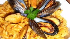 Risotto safrané aux moules