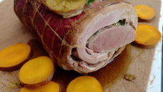 Rôti de porc en portefeuille