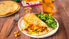 Crêpe froment végétarienne curry cumin