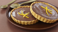 Tarte chocolat aux oranges confites