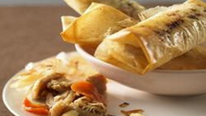 Tripes et pommes en feuilles de brick