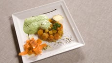 Tartelettes de carottes nouvelles à la tome de Savoie