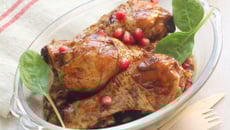 Poulet caramélisé à la mélasse de grenade